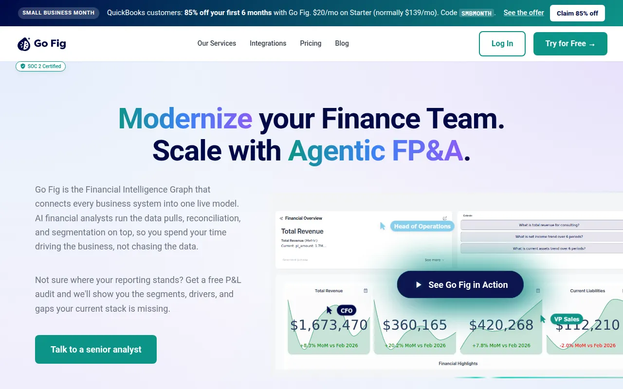 Go Fig software interface screenshot