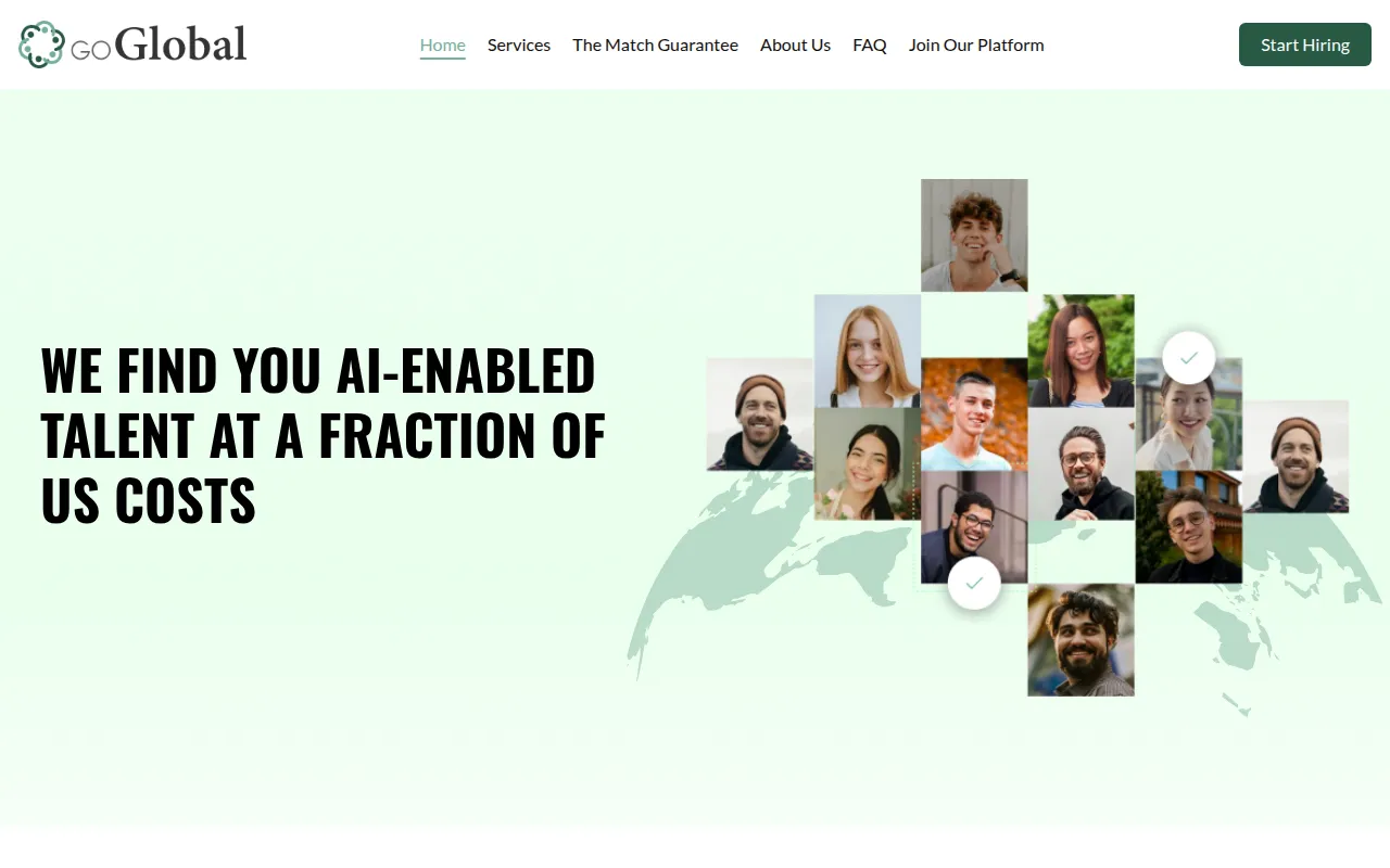 go global software interface screenshot