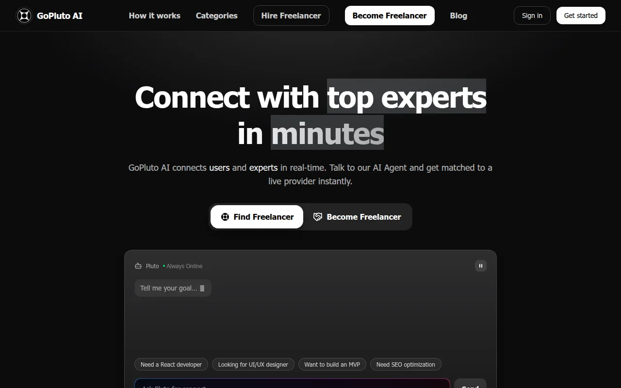 GoPluto.AI software interface screenshot