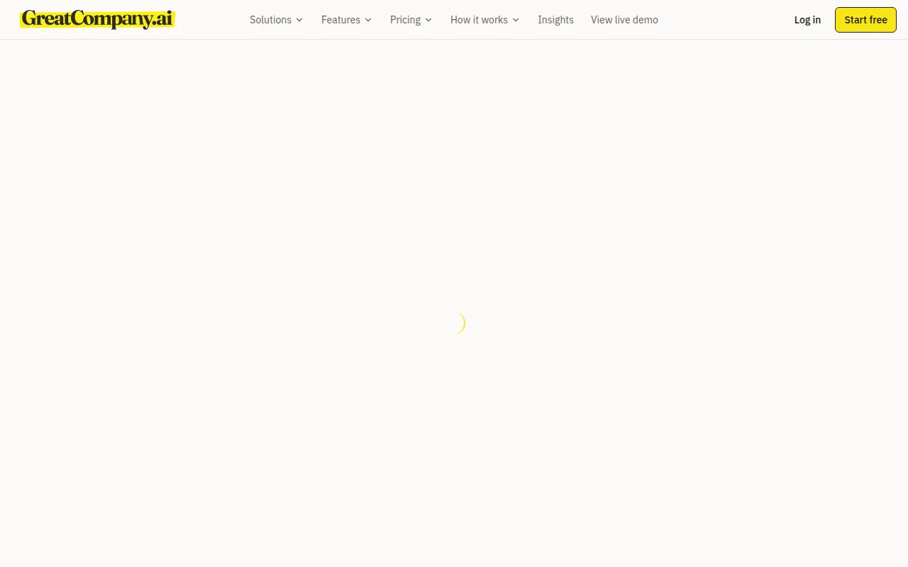 GreatCompany.ai software interface screenshot