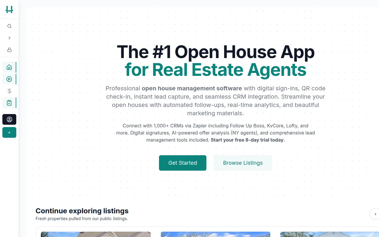 Housebuddy software interface screenshot