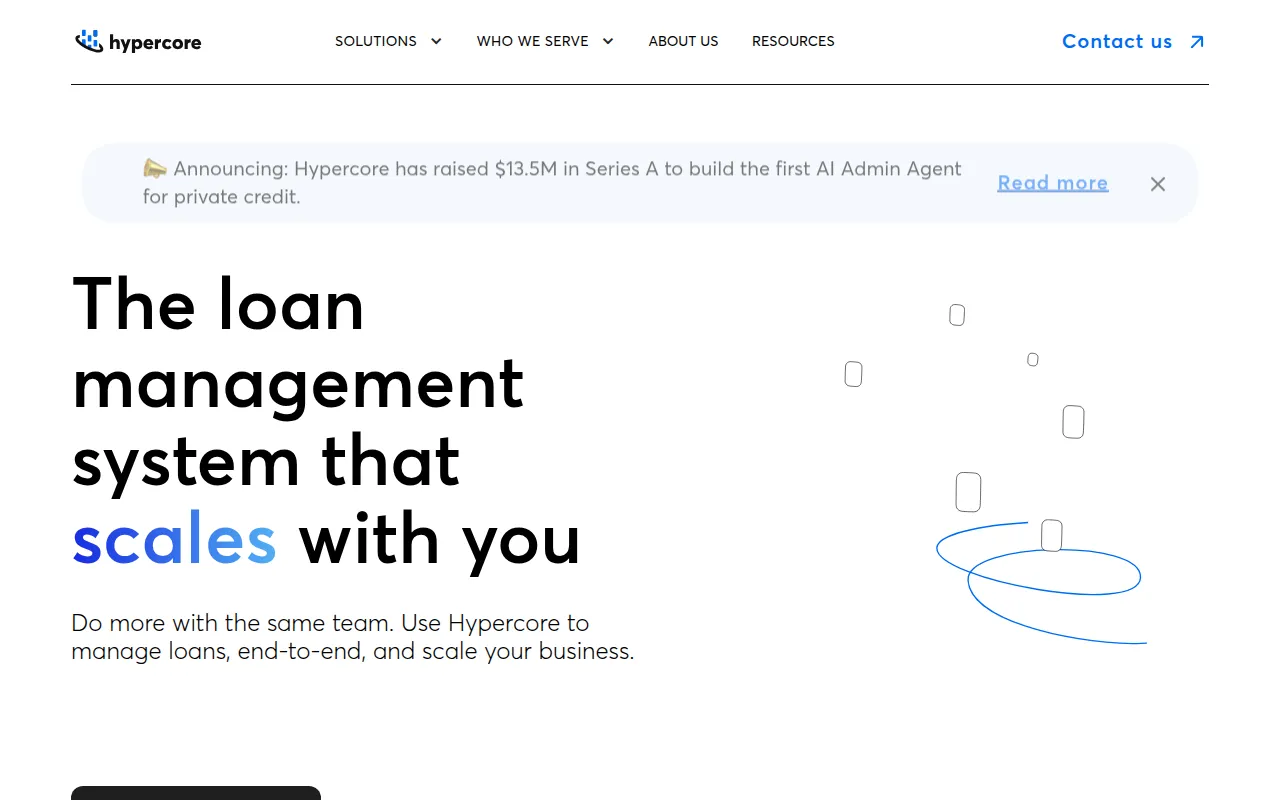 hypercore software interface screenshot