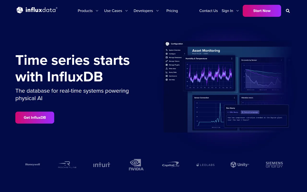 InfluxData software interface screenshot