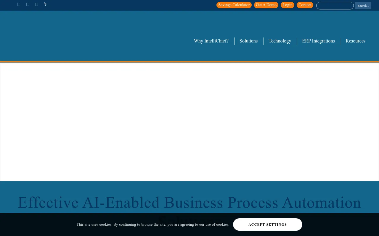 intellichief software interface screenshot