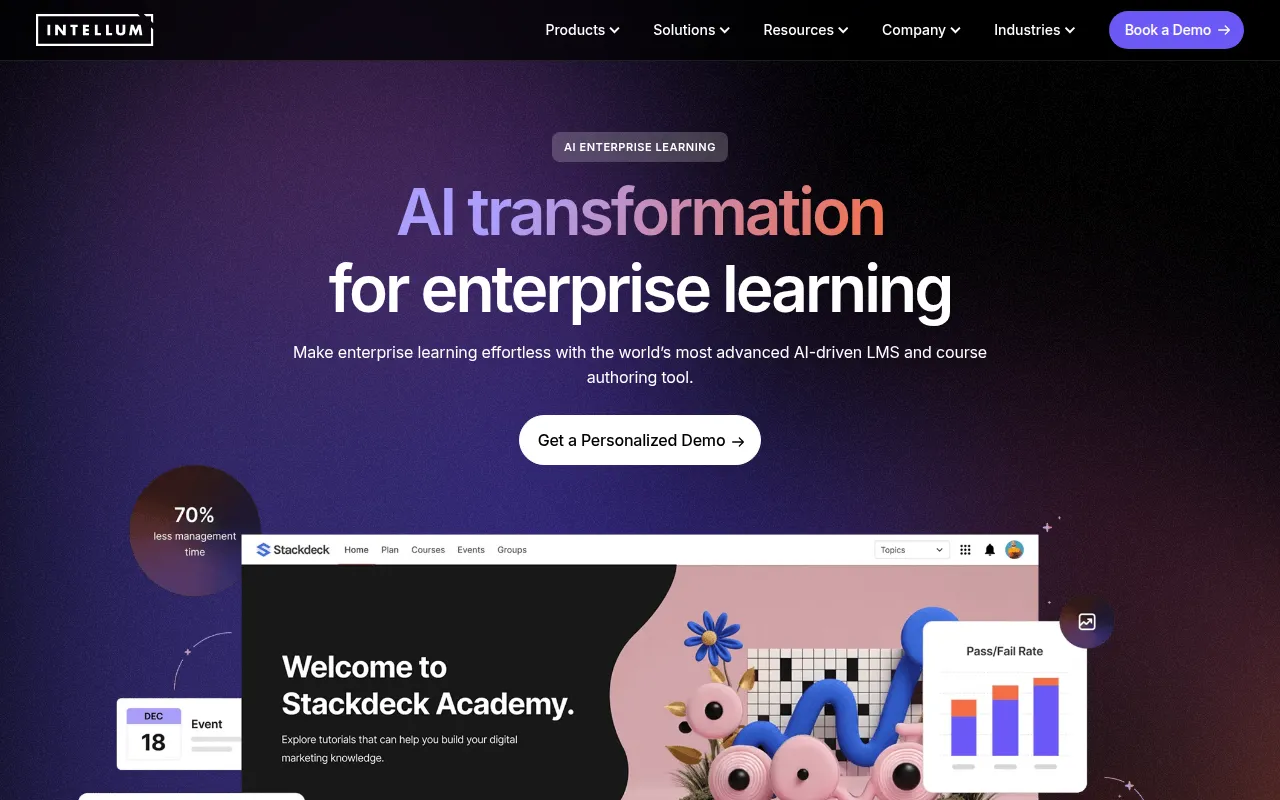 Intellum Platform software interface screenshot
