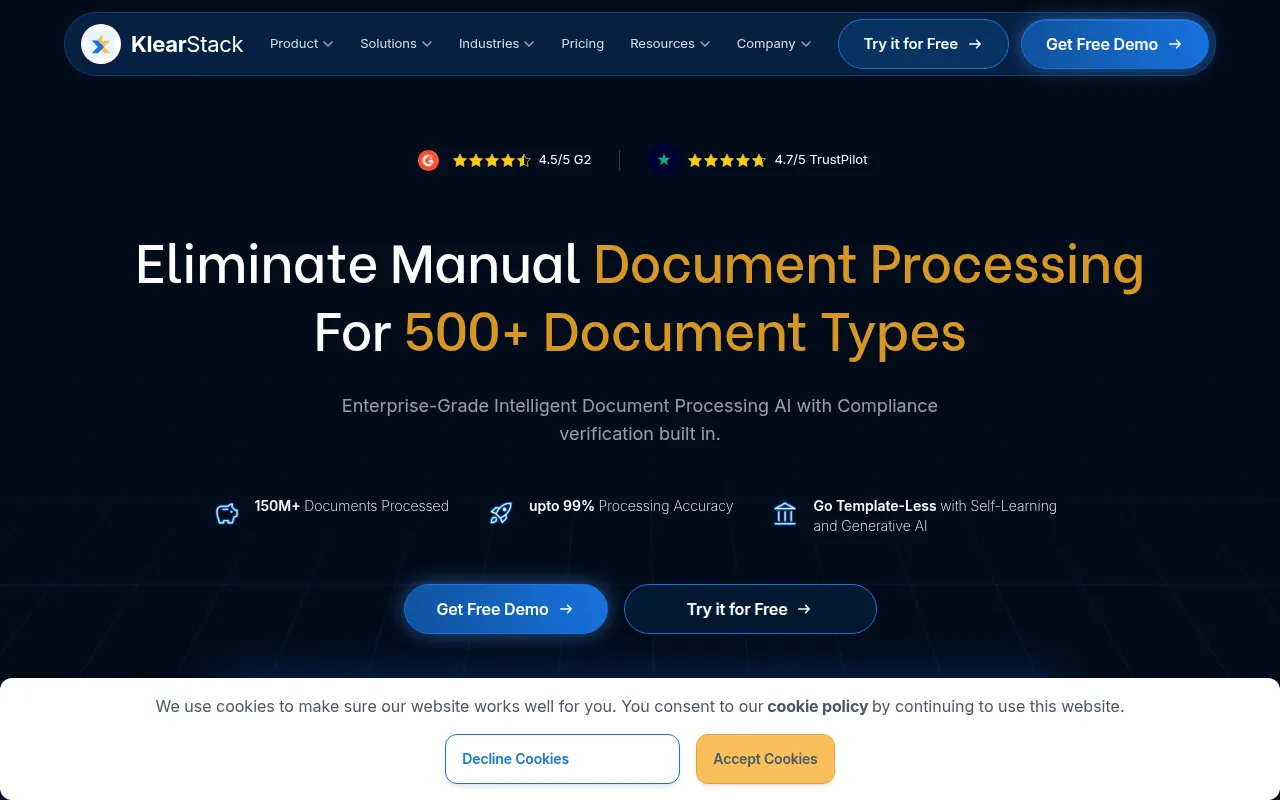 klearstack software interface screenshot