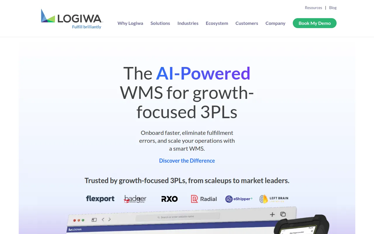 logiwa software interface screenshot