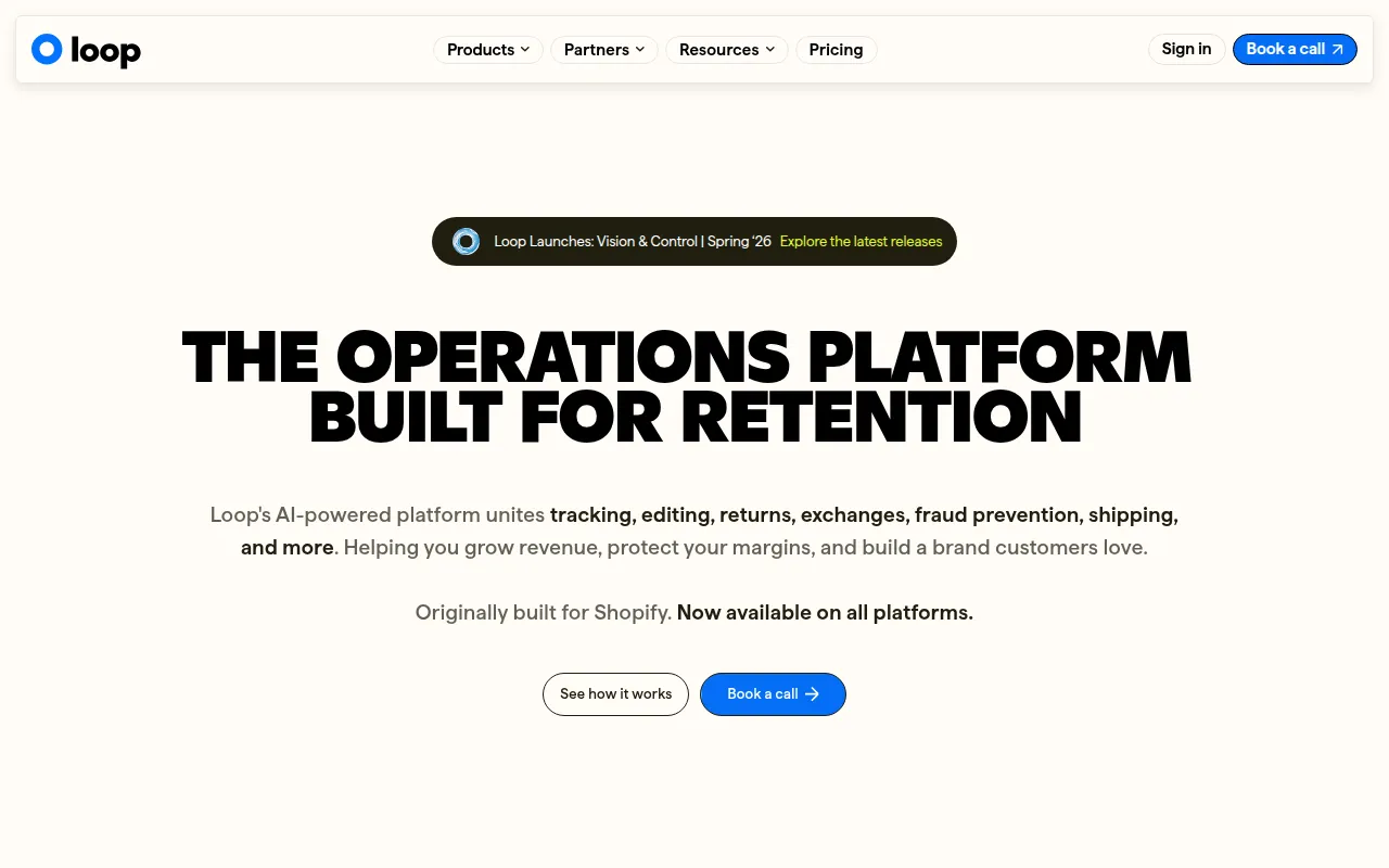 Loop Returns software interface screenshot