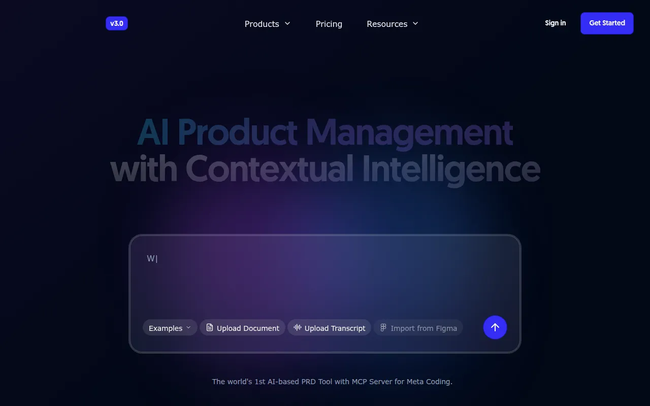 Metastory software interface screenshot