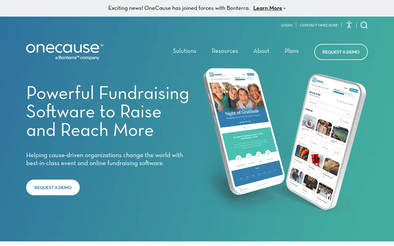 onecause software interface screenshot