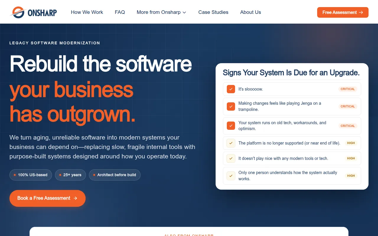 Onsharp software interface screenshot