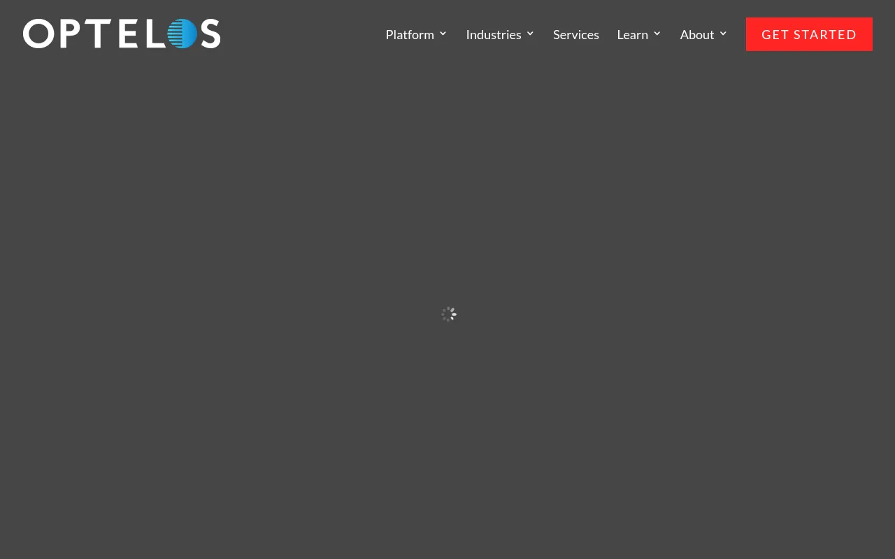 optelos software interface screenshot