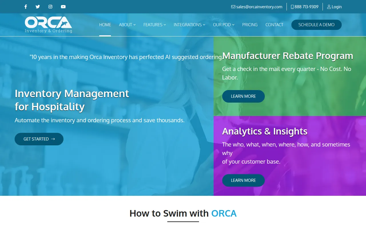 orca inventory software interface screenshot