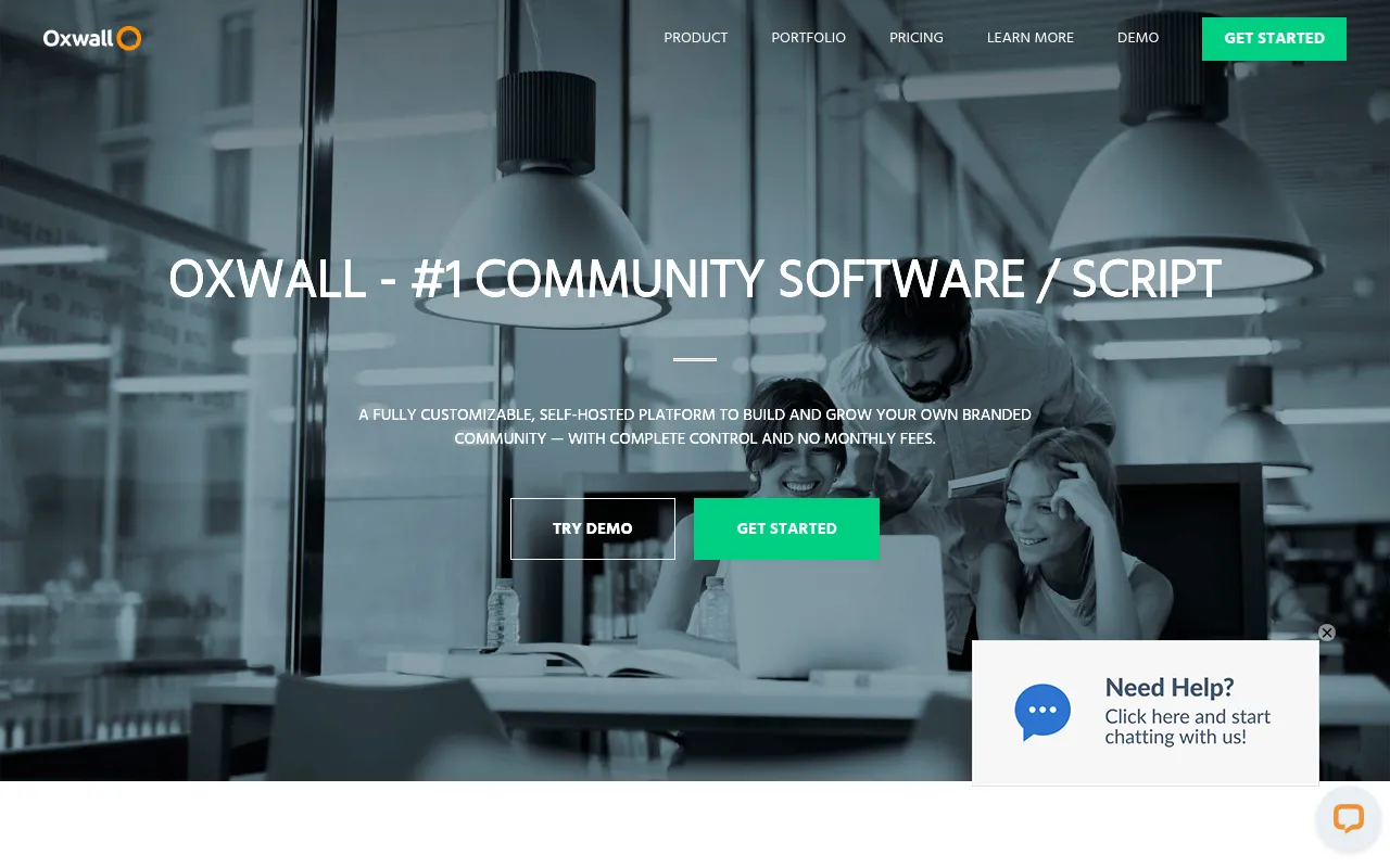 oxwall software interface screenshot