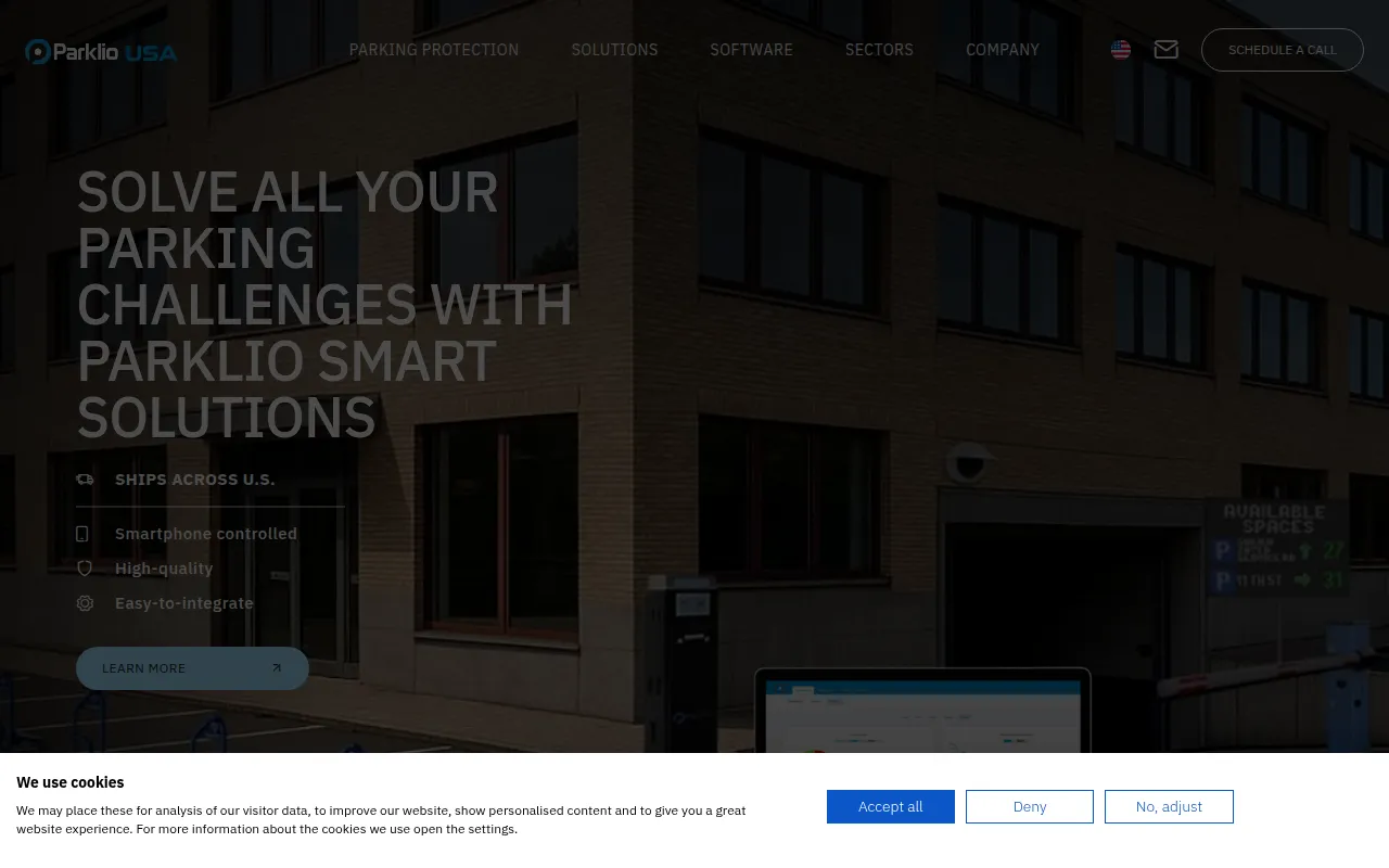 parklio software interface screenshot