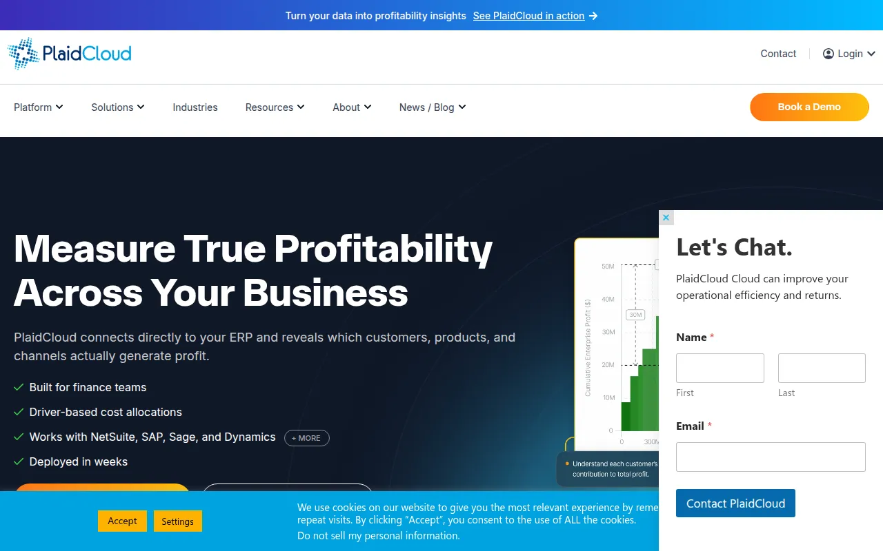 plaidcloud analyze software interface screenshot