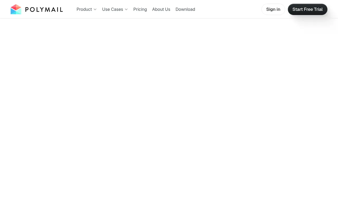 polymail software interface screenshot