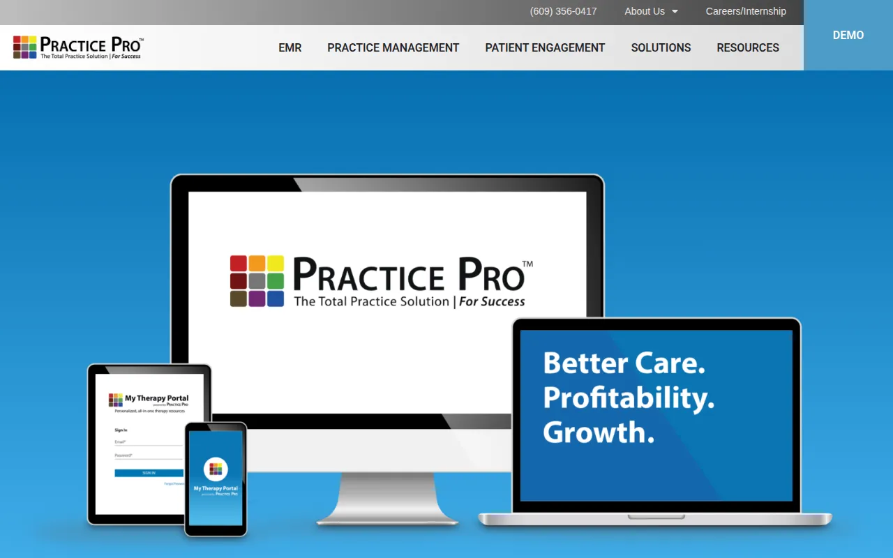 pt practice pro software interface screenshot