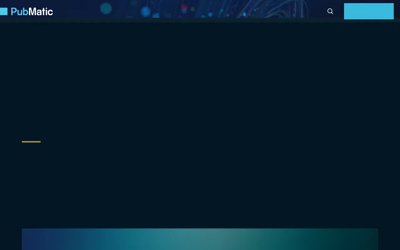pubmatic software interface screenshot