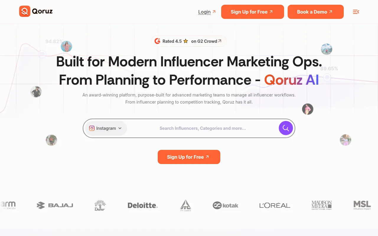Qoruz software interface screenshot