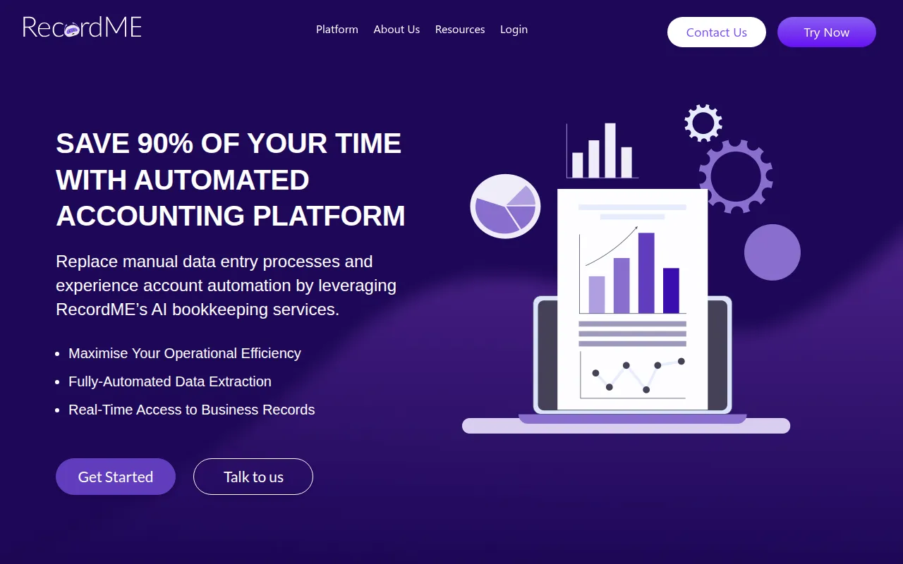 recordme software interface screenshot