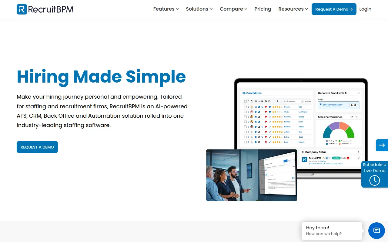 recruitbpm software interface screenshot