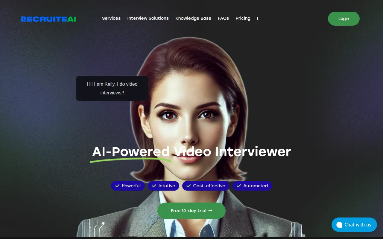 RecruiteAI software interface screenshot