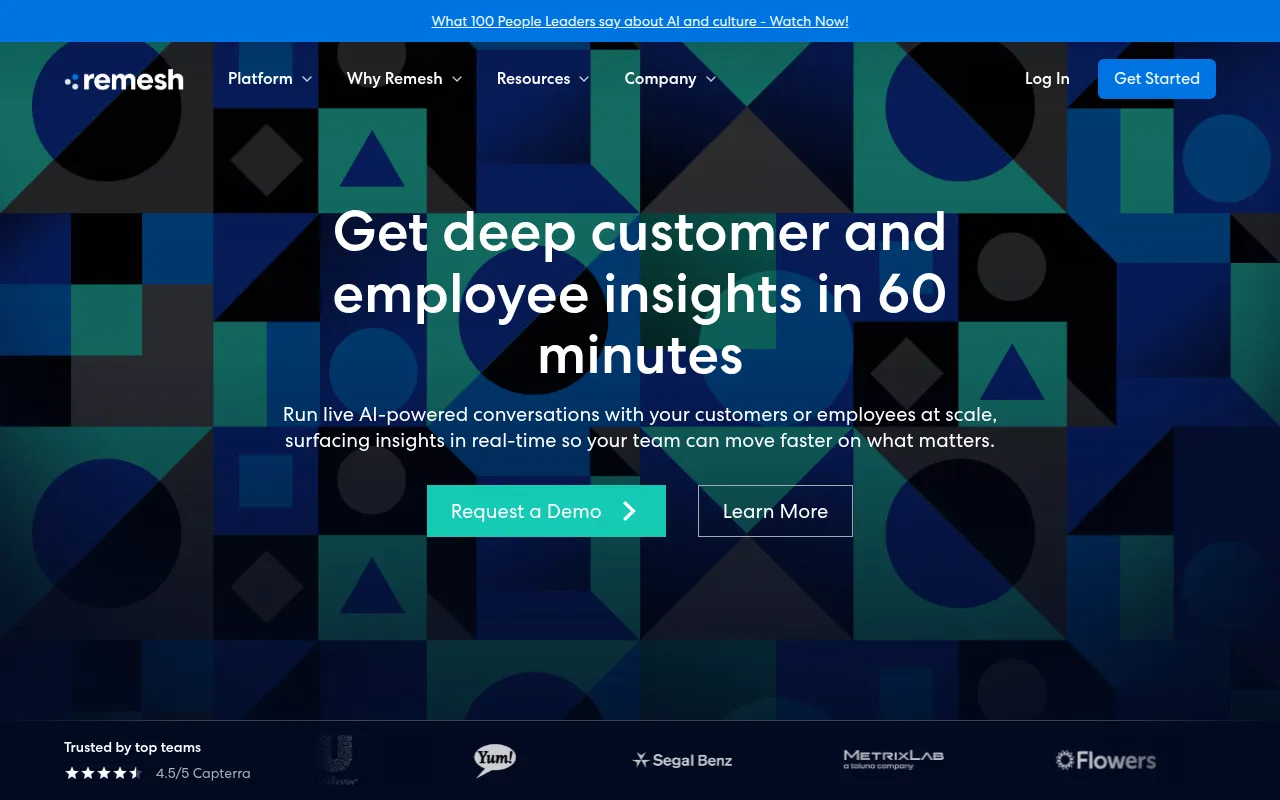 Remesh ai software interface screenshot