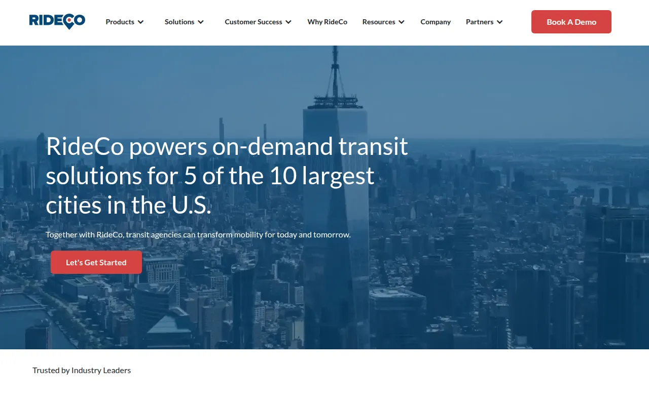 rideco software interface screenshot