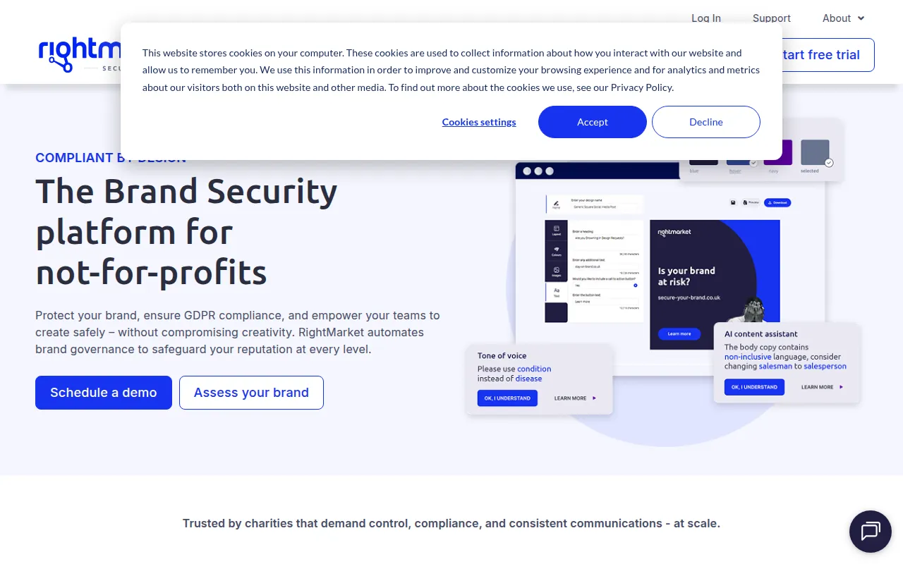 rightmarket software interface screenshot