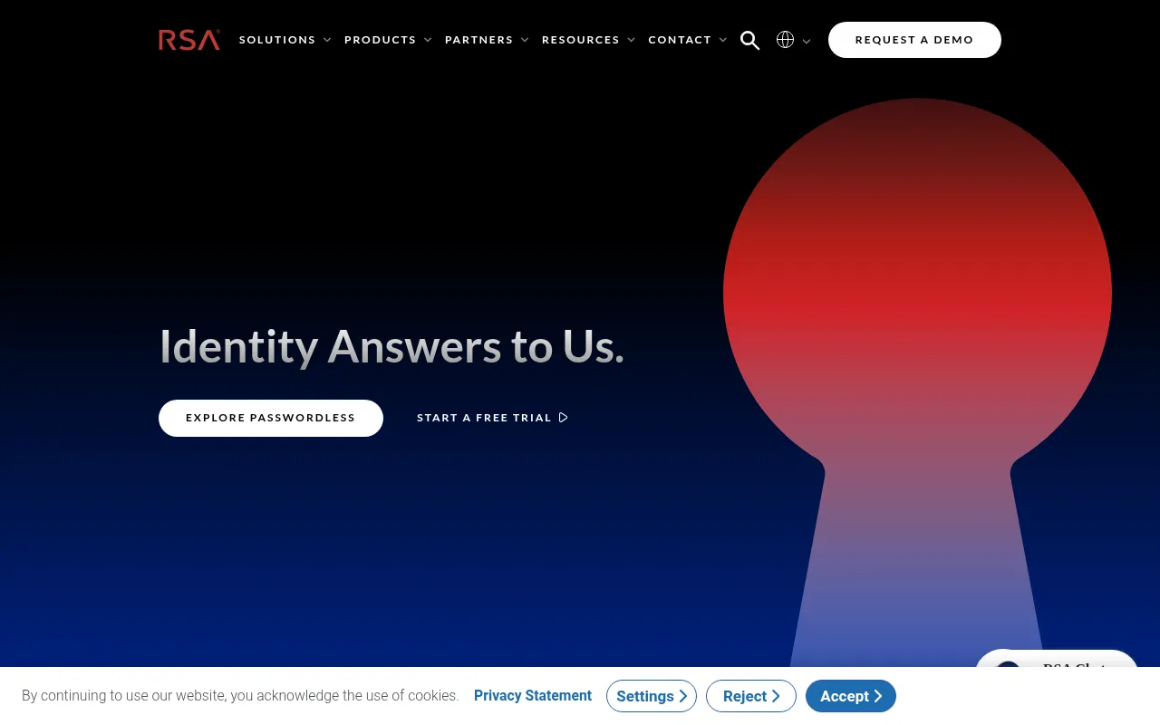 rsa adaptive authentication software interface screenshot