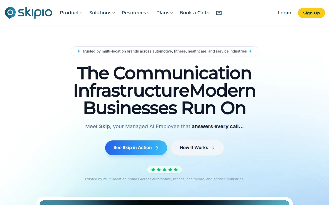 skipio software interface screenshot