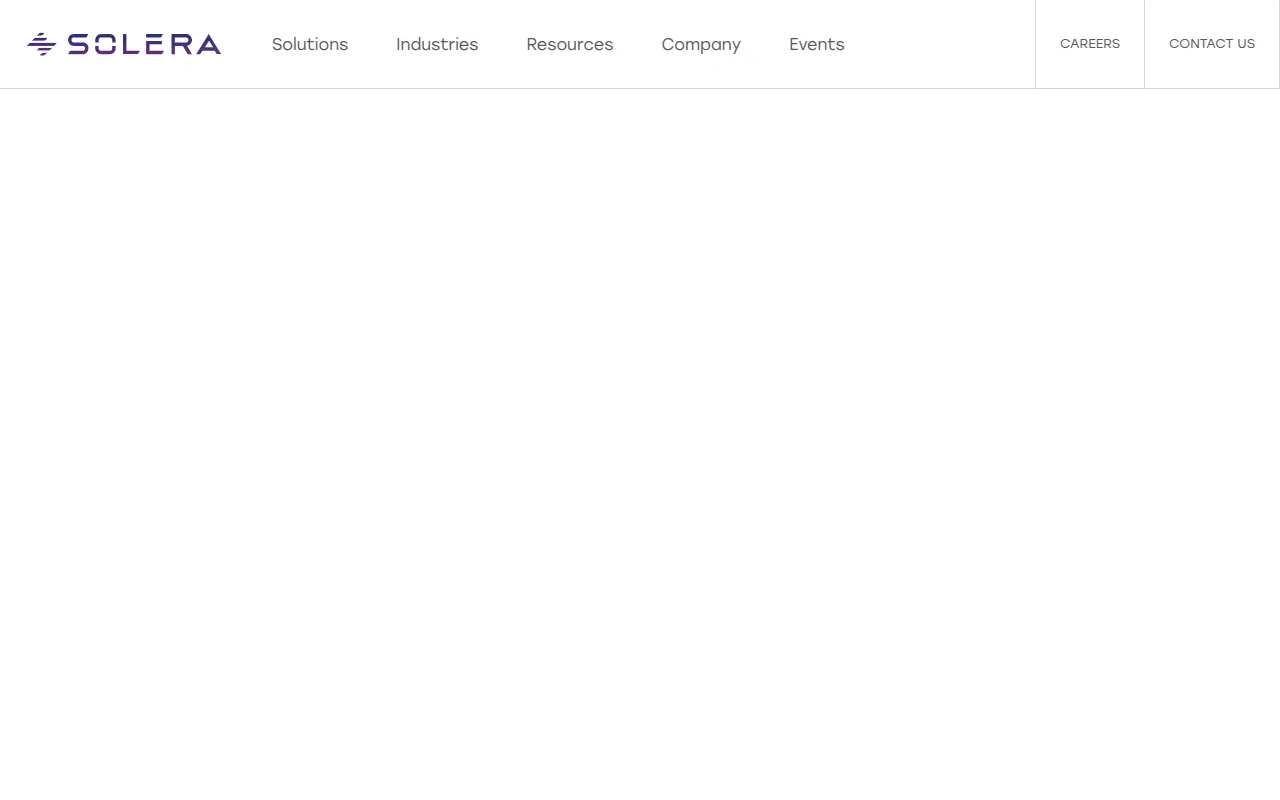solera software interface screenshot