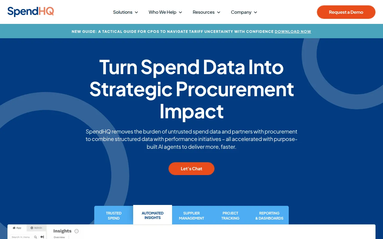 spendhq software interface screenshot