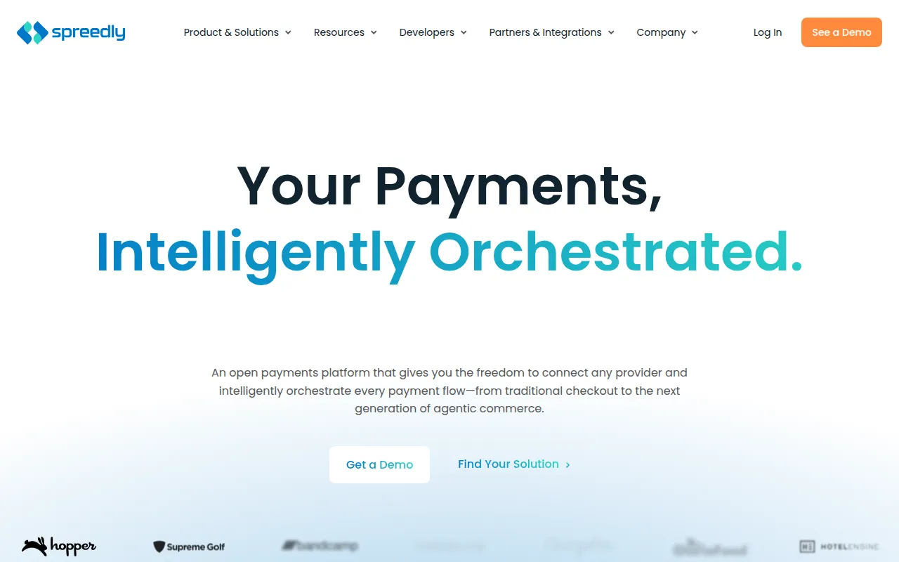 spreedly software interface screenshot