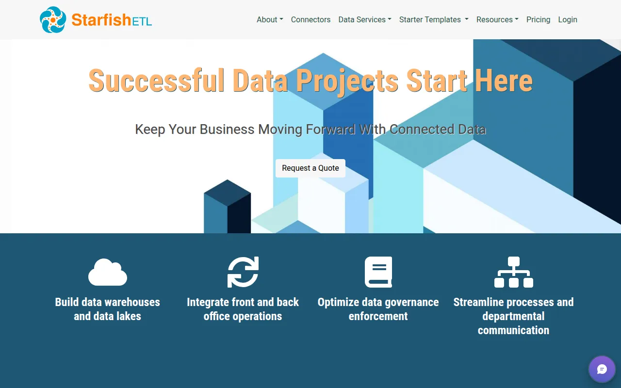 starfishetl software interface screenshot