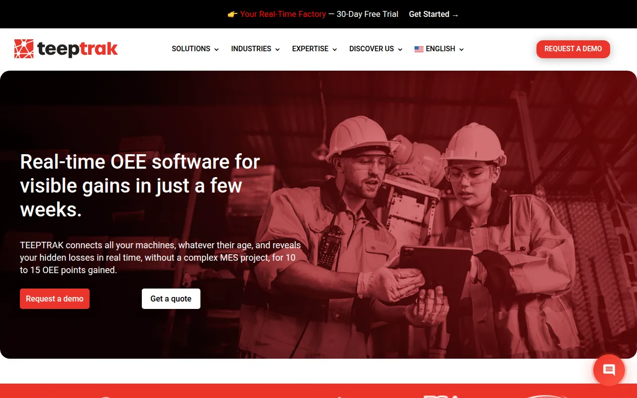 teeptrak software interface screenshot