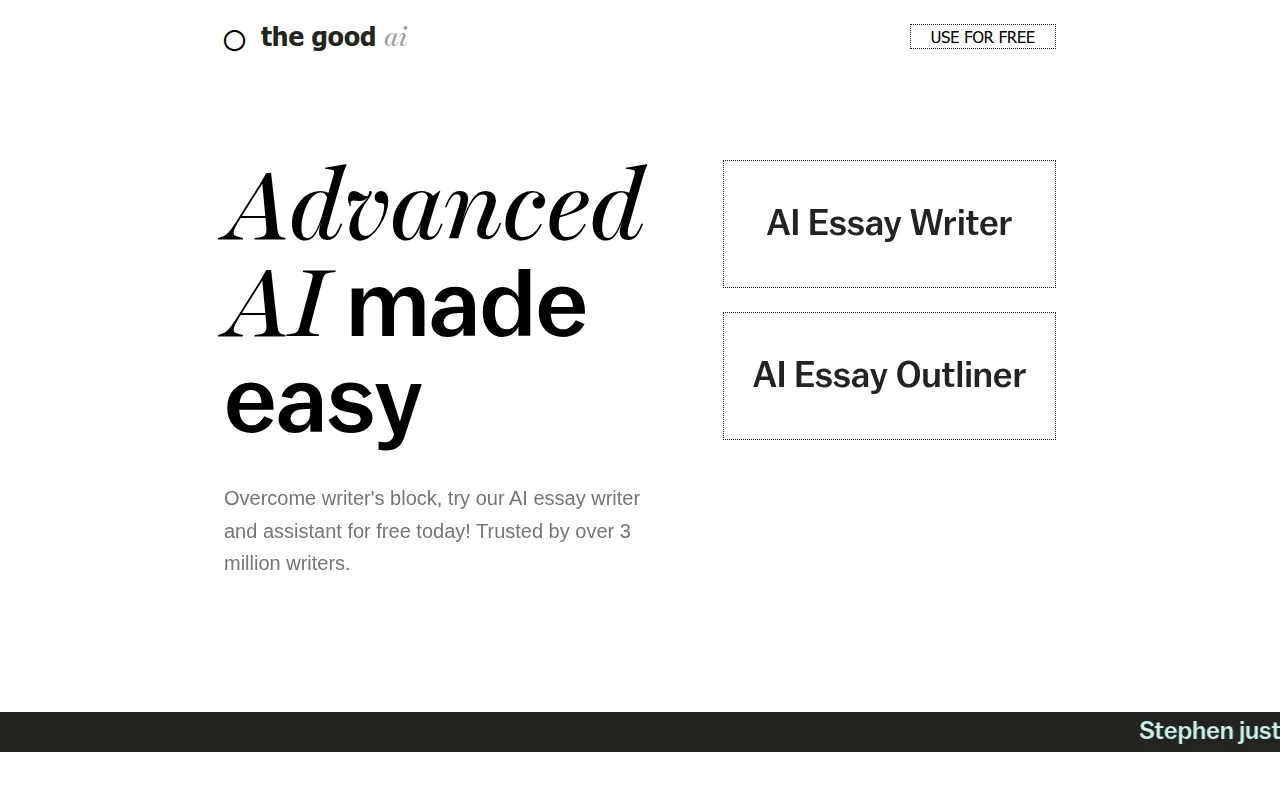 The-good-AI software interface screenshot