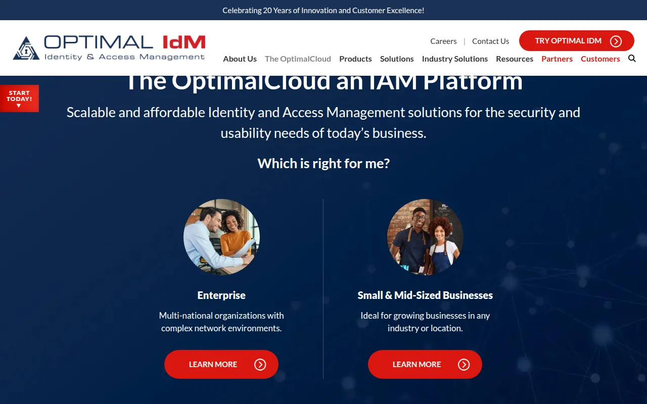 theoptimalcloud software interface screenshot