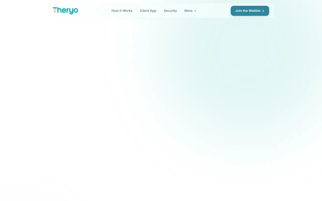 Theryo software interface screenshot
