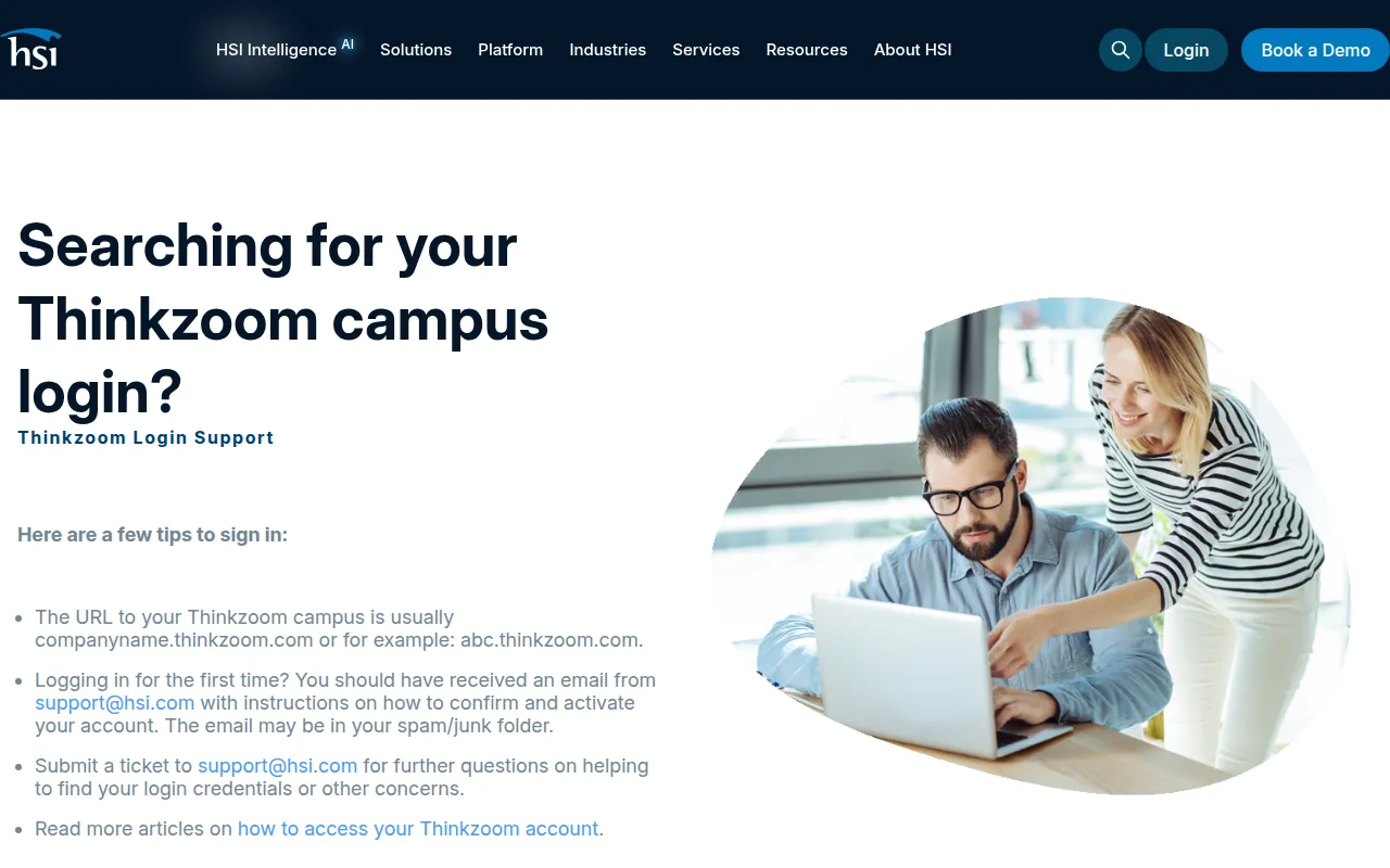thinkzoom software interface screenshot