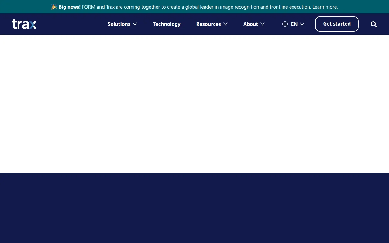 trax retail execution software interface screenshot