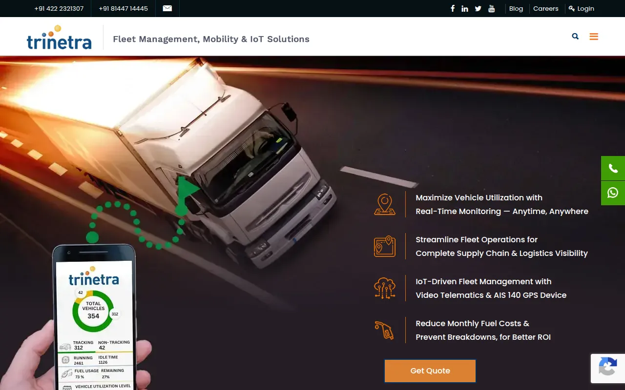 trinetra wireless software interface screenshot