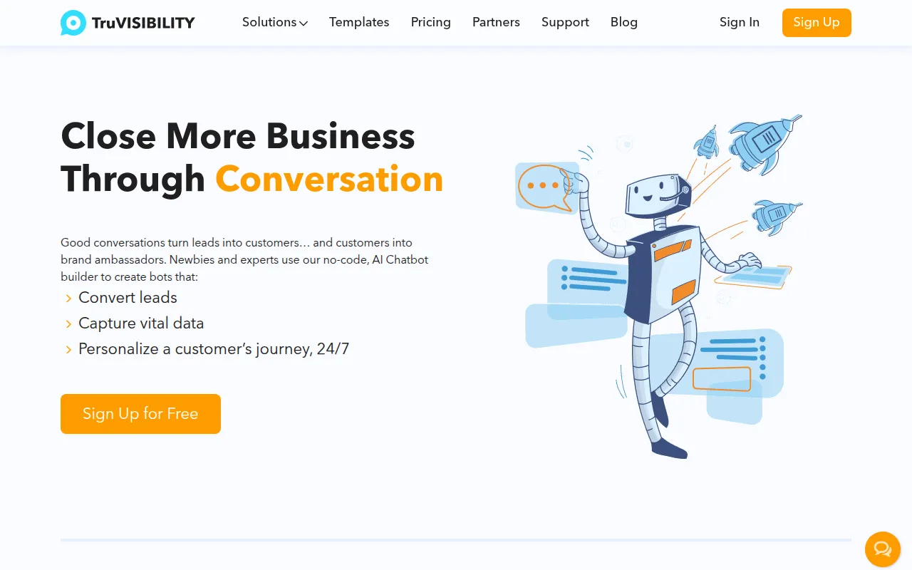 truchat io software interface screenshot