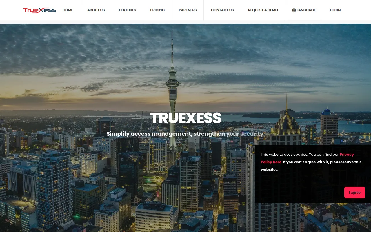 truexess software interface screenshot