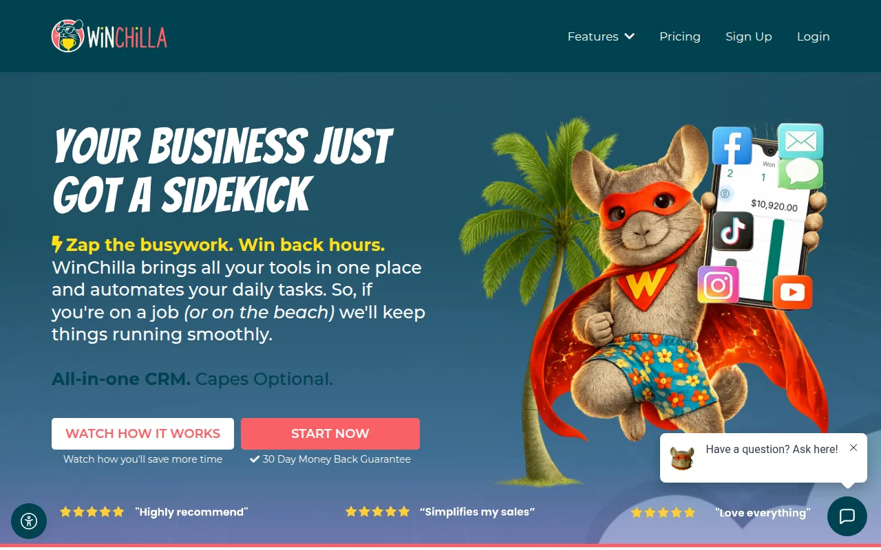 WinChilla software interface screenshot