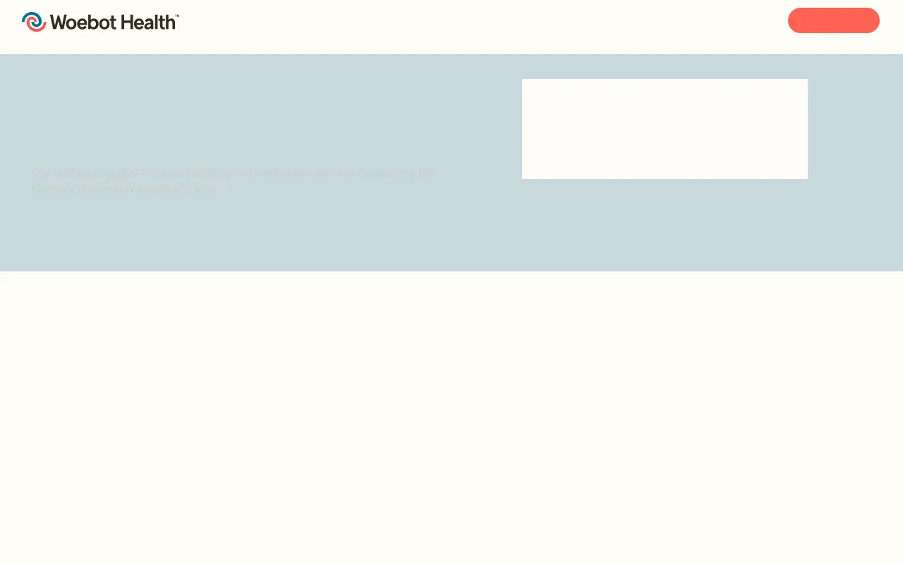 Woebot software interface screenshot