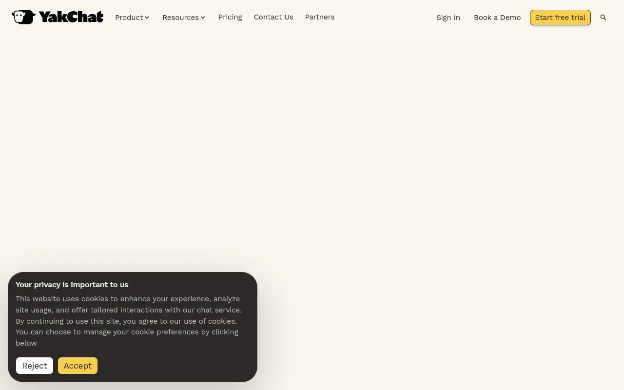 YakChat software interface screenshot